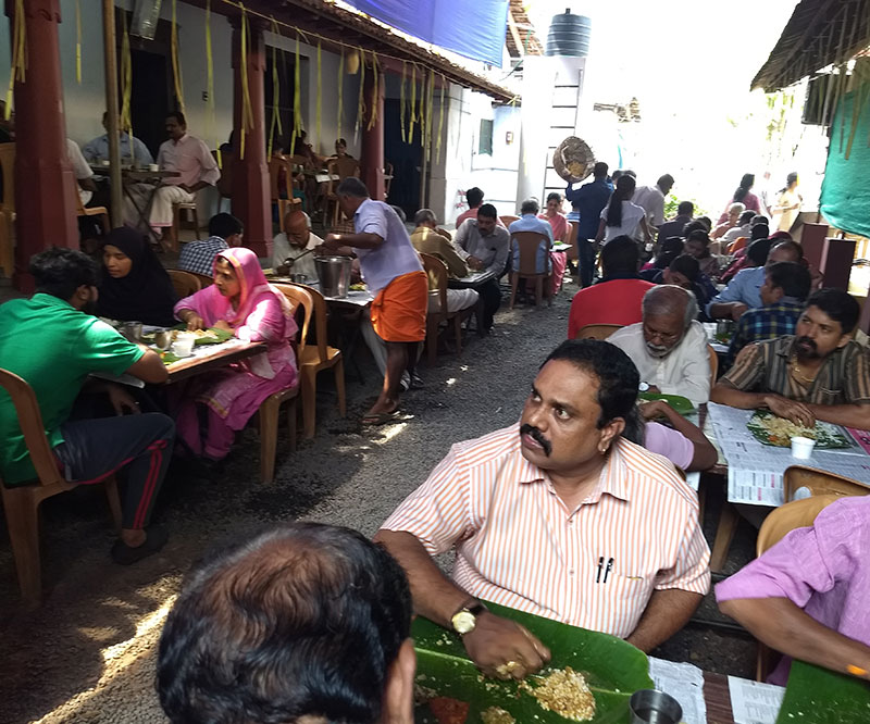 Ambalavattam Temple; Durga Devi; Thalassery; pooja; Pratishta Dinam; Kerala; India; uasatish; Annadanam;